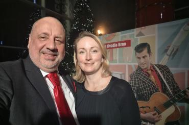 Juha na divadelním představení Šakalí léto