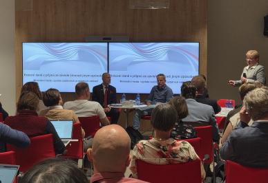 Juha Majitelé společnosti na semináři Hospodářské komory ČR